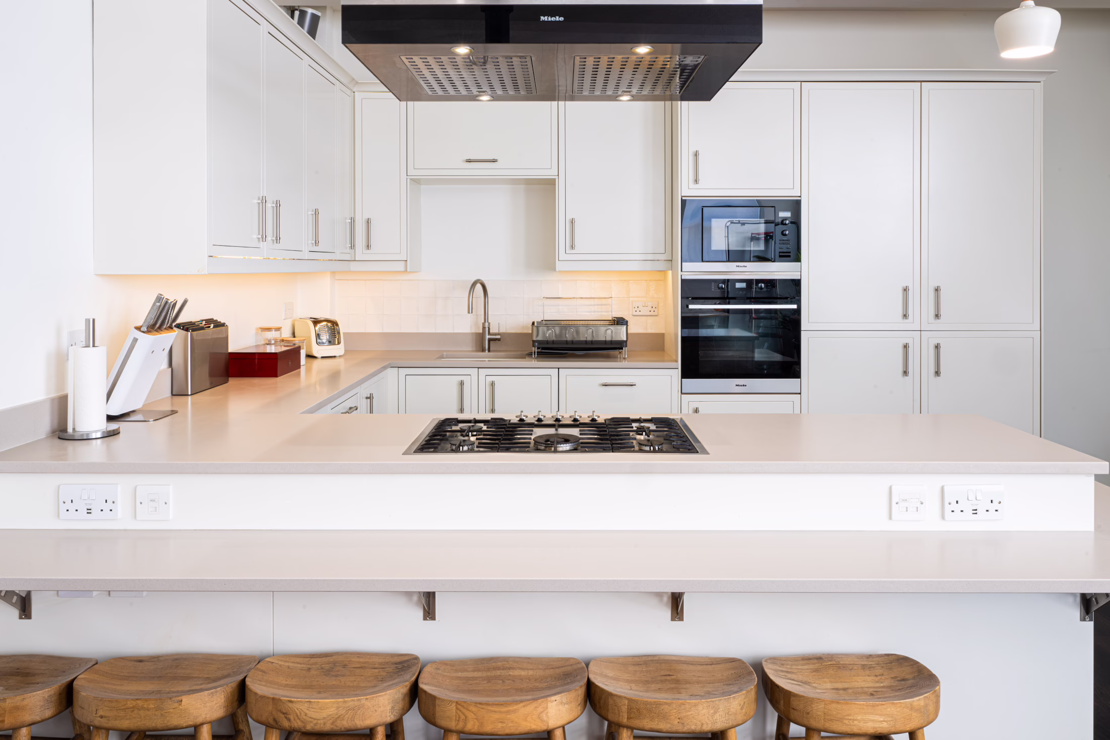 Fully equipped working kitchen in Studio three for food photography, recipe content and cook-ups